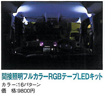 間接照明★LEDフルカラーRGBキット 16色　3LED RGBテープLED50mm×4本（SEEDSTYLE）
