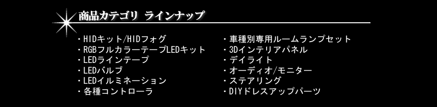 商品カテゴリラインナップ